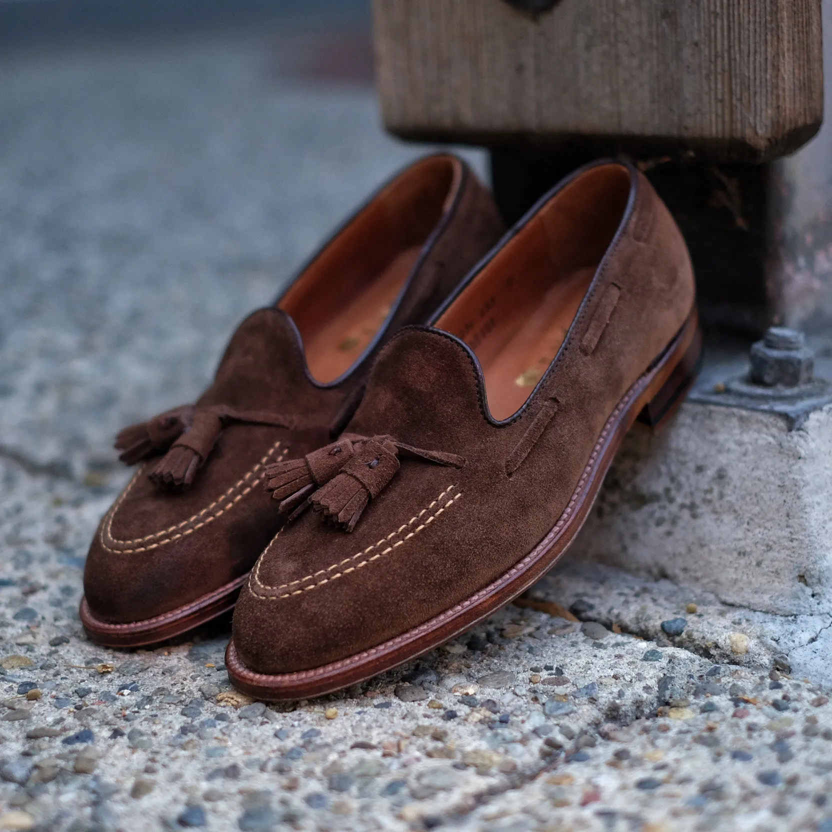 Alden x Brogue Harvey Tassel Loafers