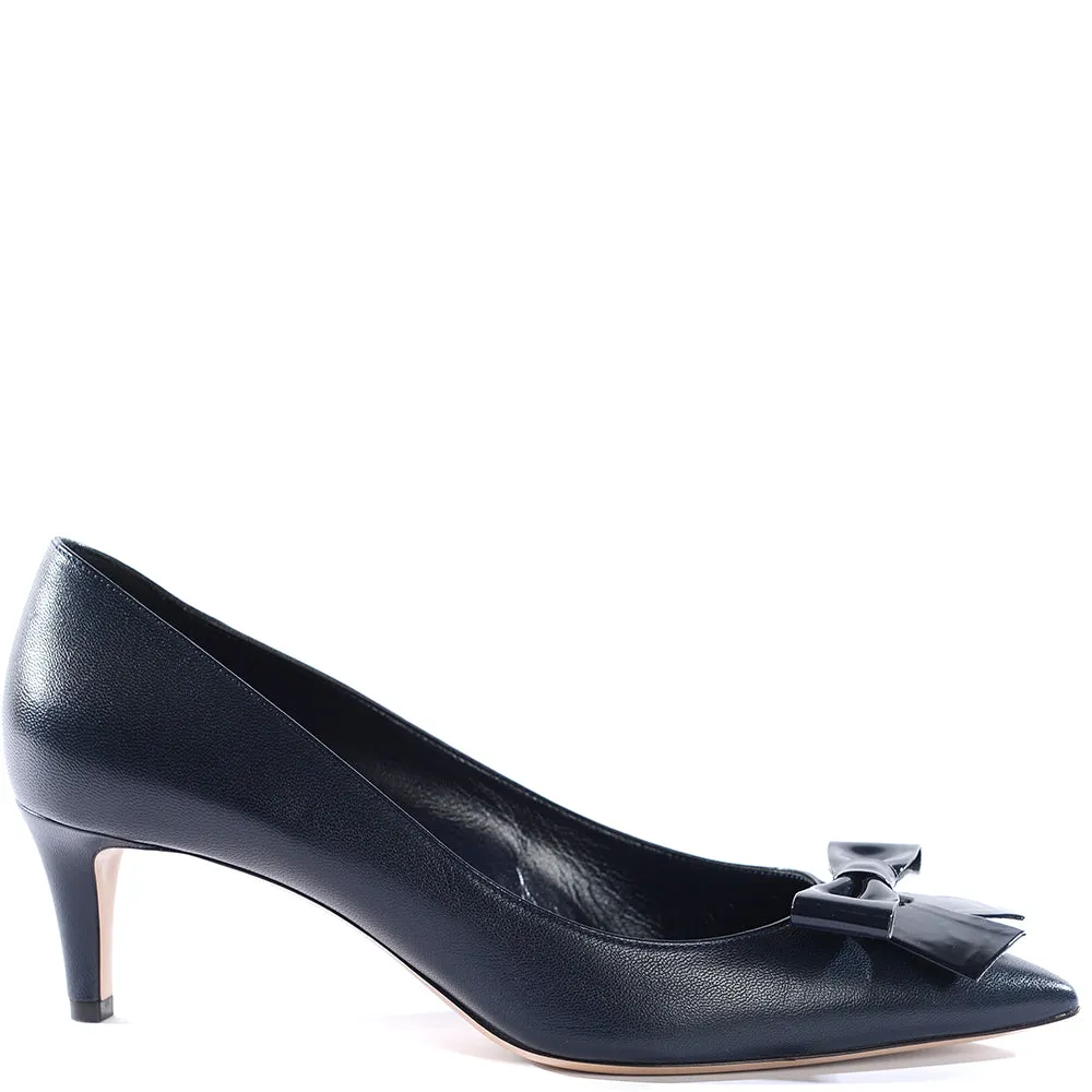 Bally Womens Low Heels in Navy