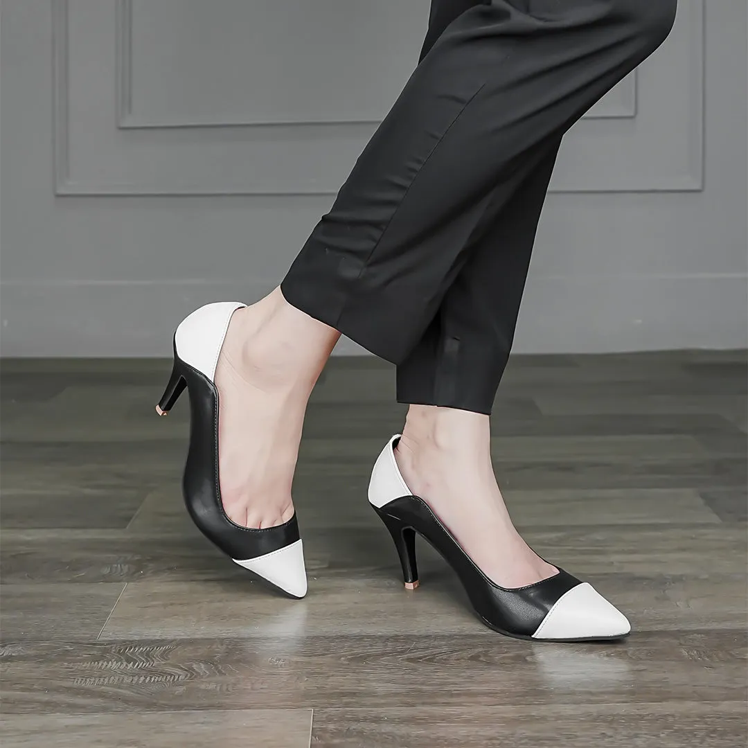 Black & White Heel Pumps