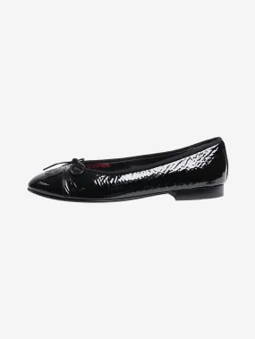 Black patent ballet flats - size EU 38