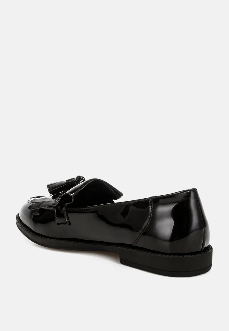 Blaneth Tassel Faux Leather Loafers