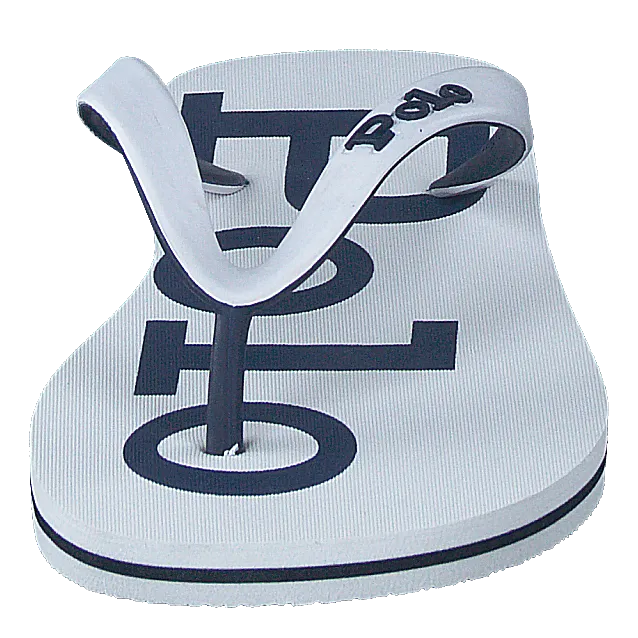 Bolt Logo Flip-Flop White / Newport Navy