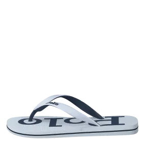 Bolt Logo Flip-Flop White / Newport Navy