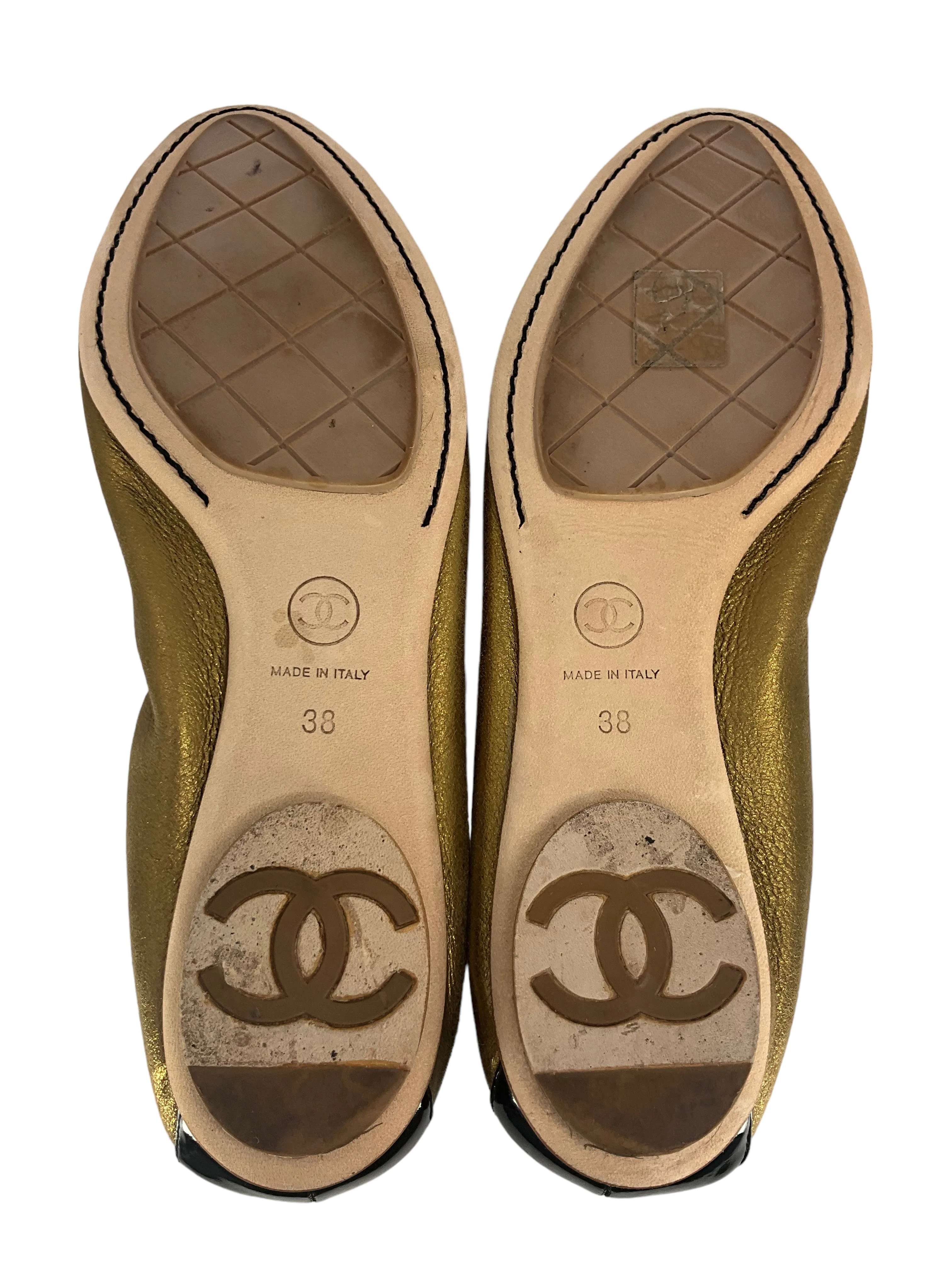 CHANEL Spirit Stretch Flats Size 8