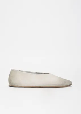 Coltellaccio Distressed Suede Flats