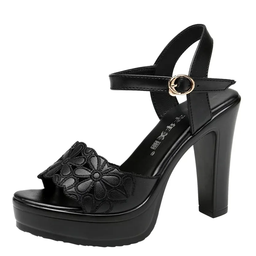 Funki Buys | Shoes | Women's Block Heel Platform Sandals