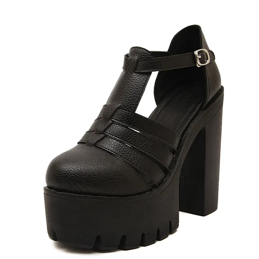 Funki Buys | Shoes | Women's Gothic Punk High Chunky Sandal