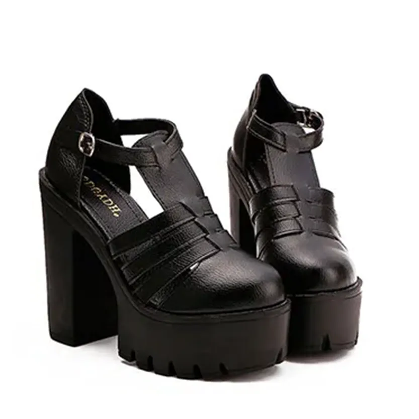 Funki Buys | Shoes | Women's Gothic Punk High Chunky Sandal