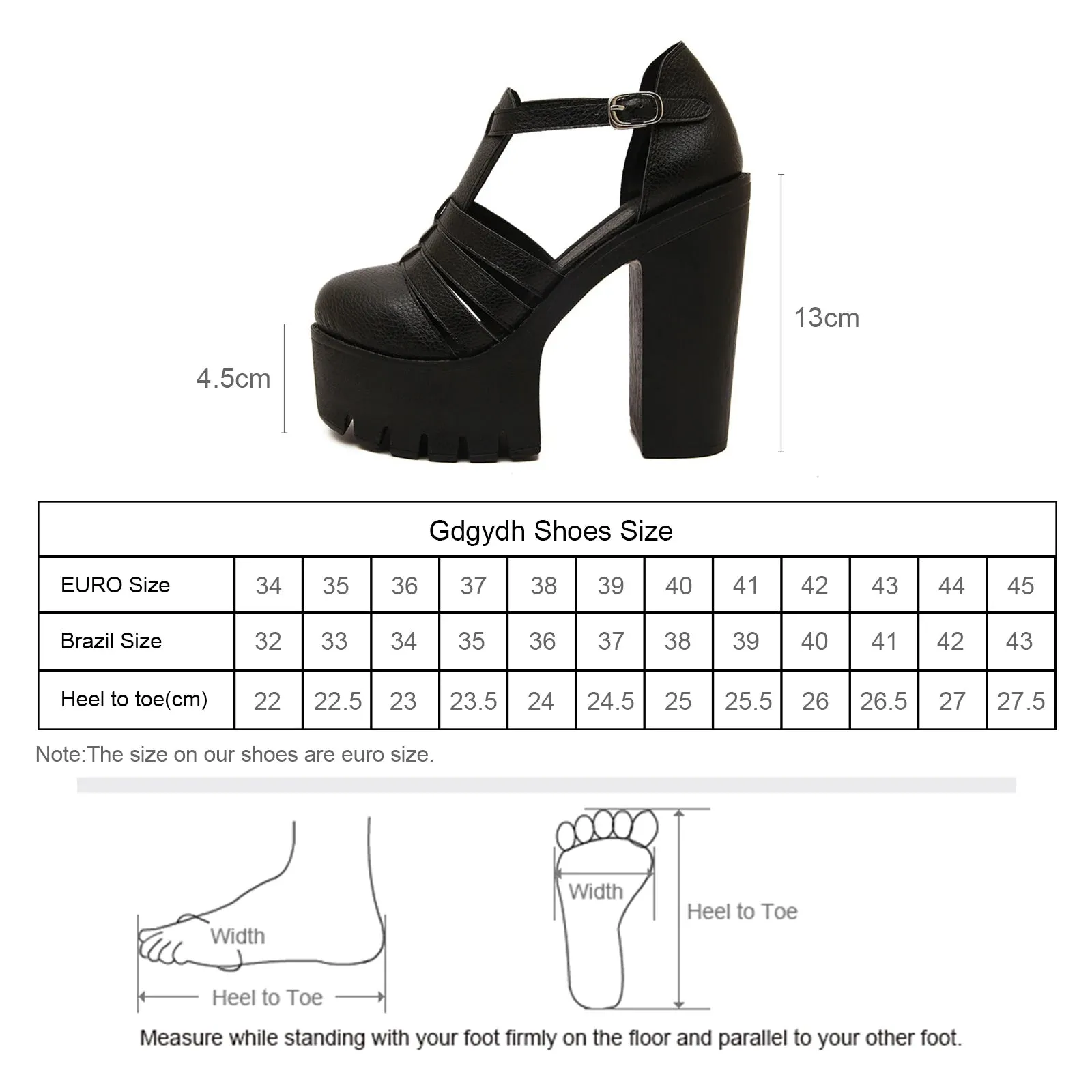 Funki Buys | Shoes | Women's Gothic Punk High Chunky Sandal