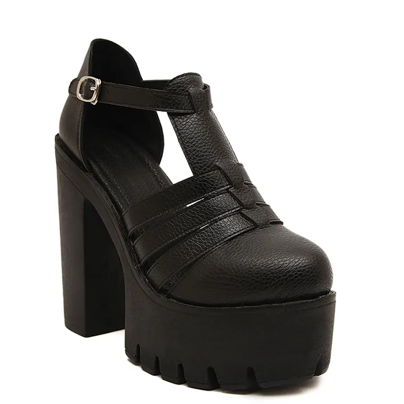 Funki Buys | Shoes | Women's Gothic Punk High Chunky Sandal