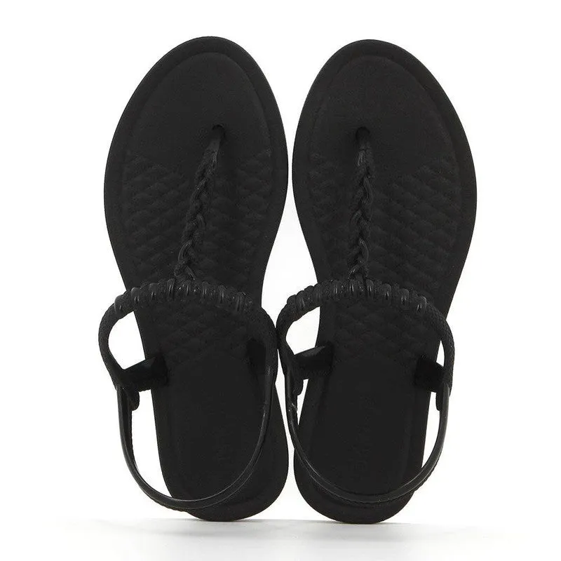 Grendha Back Strap Sandals 2- Black