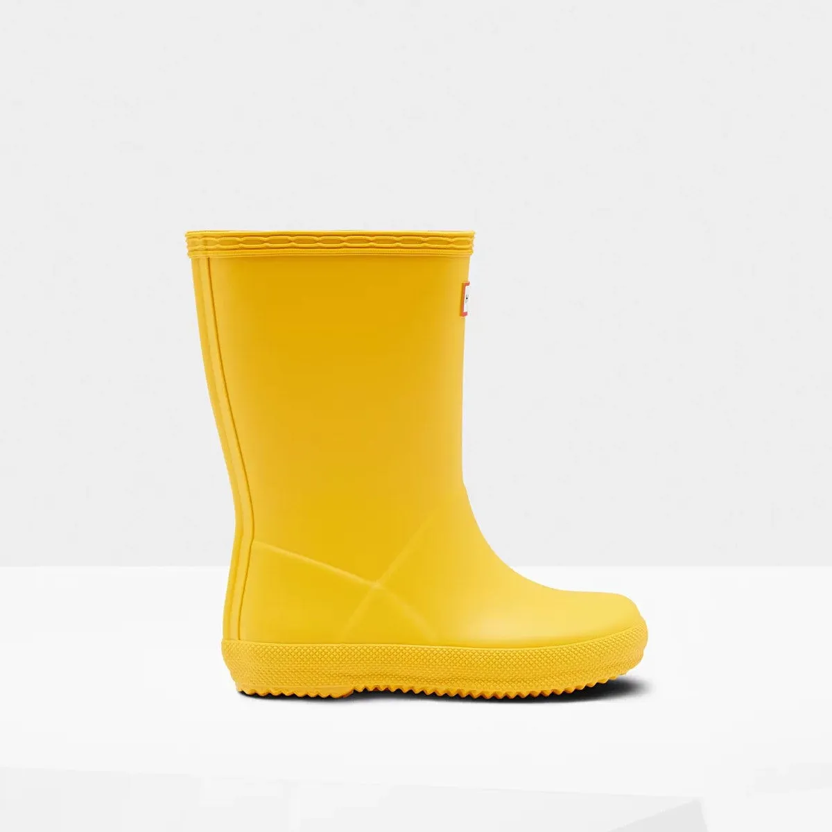 Hunter Yellow Original Kids First Matte Rainboot