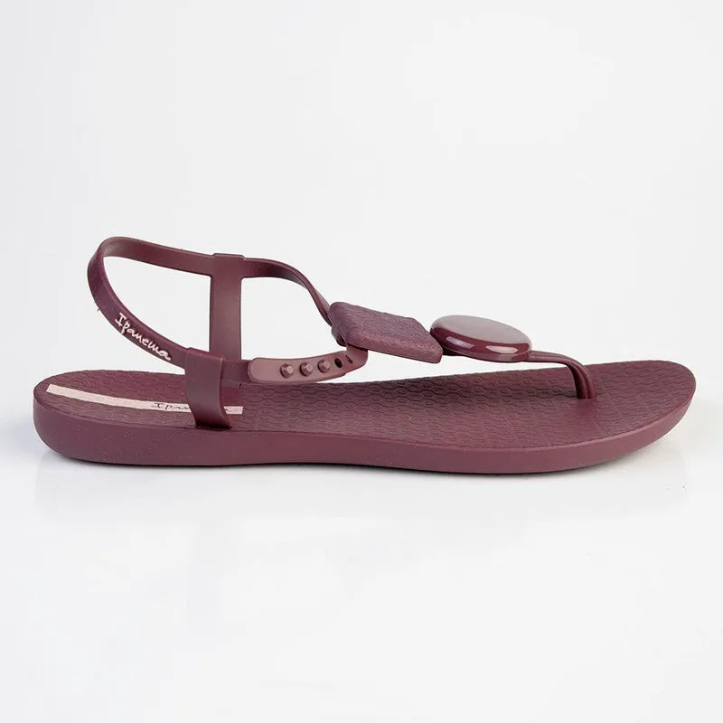 Ipanema Glam Thong Sandals - Burgundy