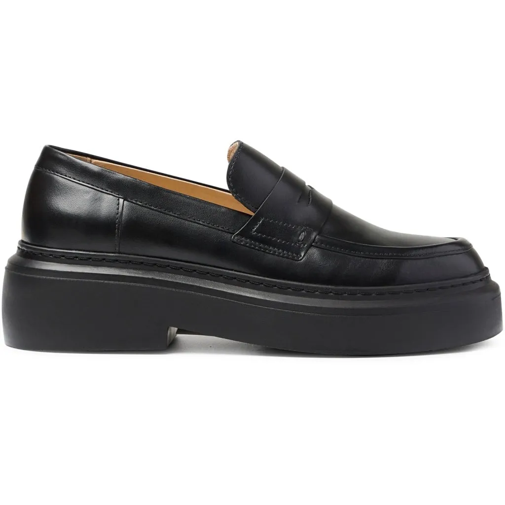 June Loafer - Black Leather / Black Sole