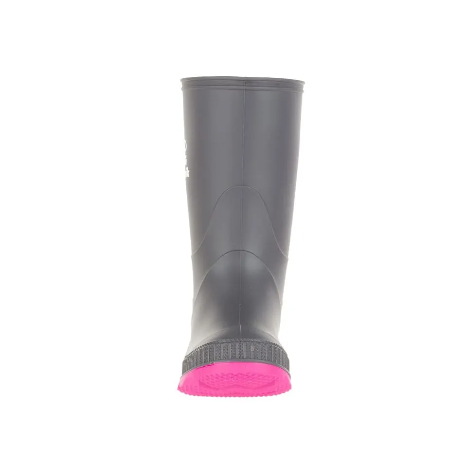 Kamik Charcoal/Magenta Stomp Children's Rain Boot