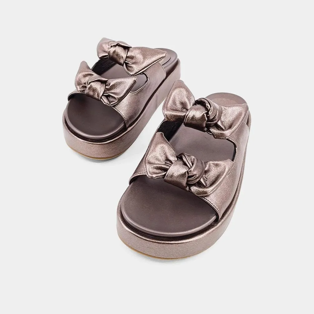 Kiki Platform Sandal - Pewter