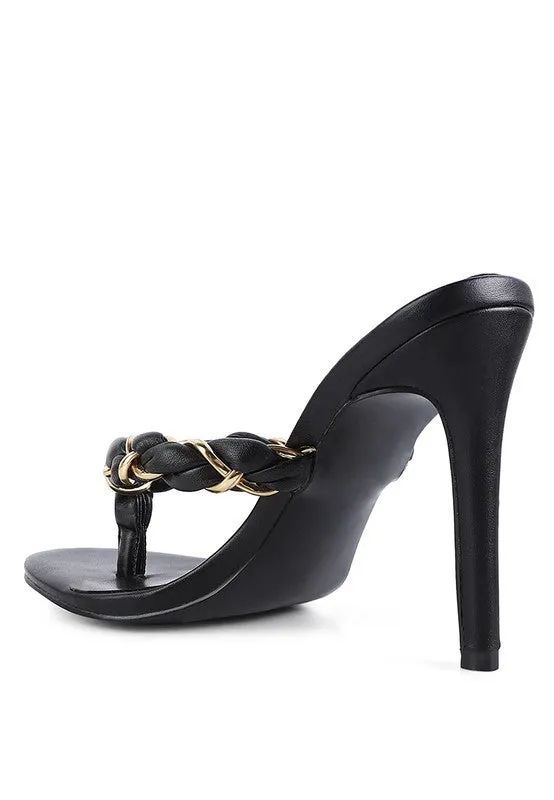 Melodrama High Heeled Braided Sandals