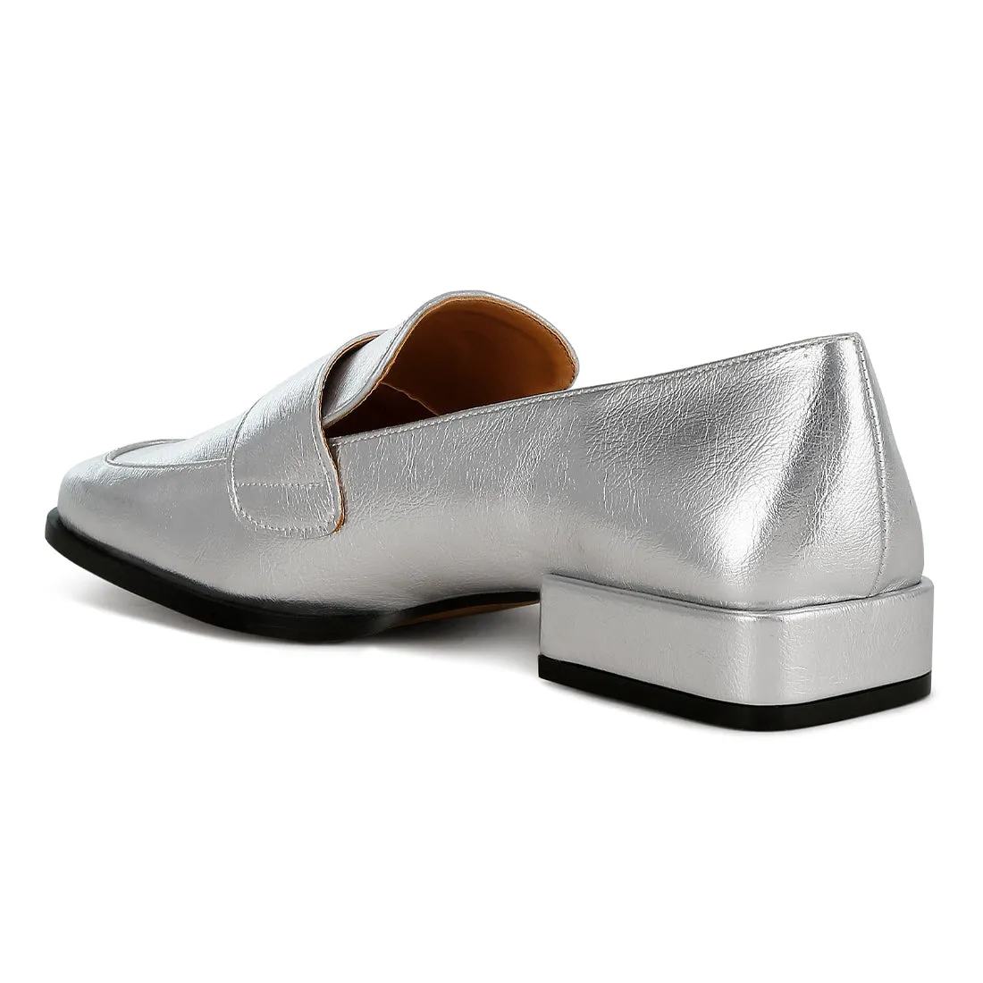 Metallic Penny Loafers