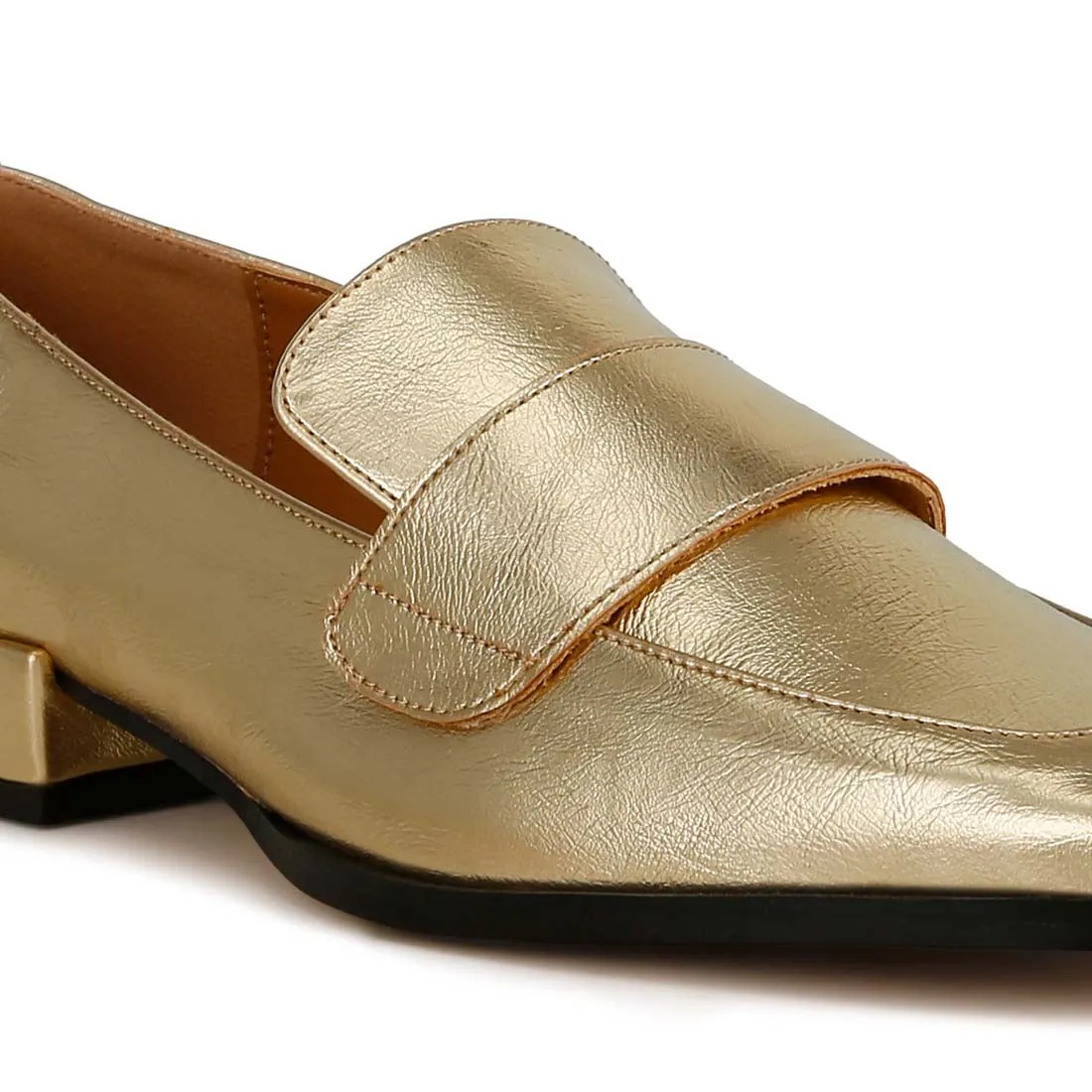 Metallic Penny Loafers