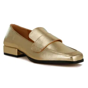 Metallic Penny Loafers