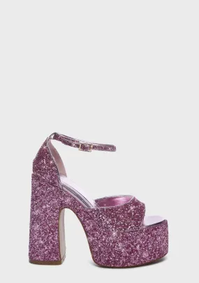 Pink Bali Platform Heels