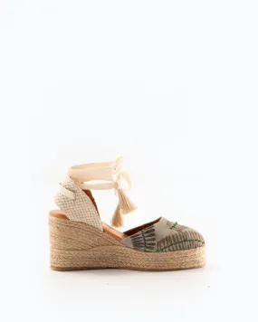 Silvia Cobos Palmar Espadrille Green