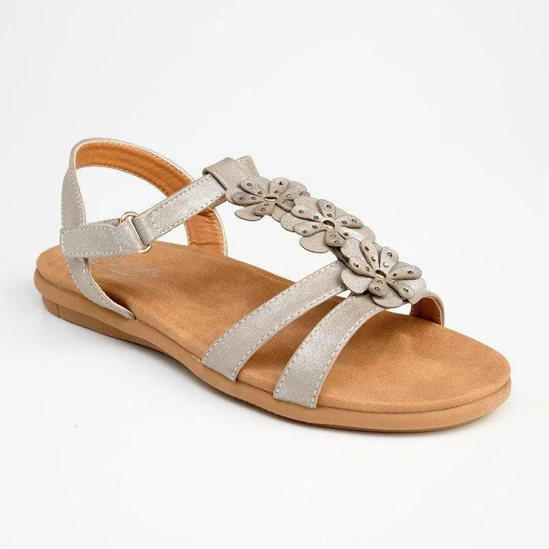 Soft Style by Hush Puppies Cecilia Strappy Sandals - Silver