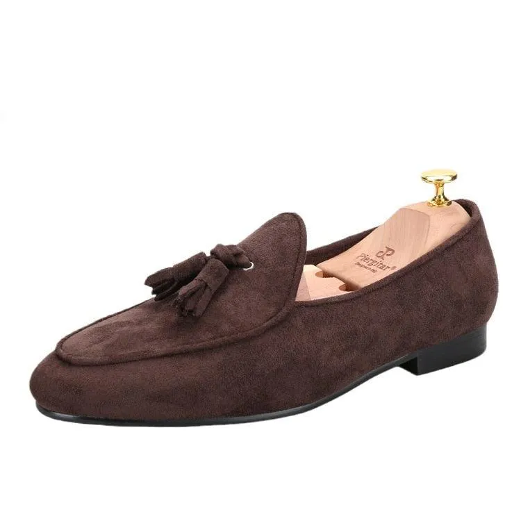 Velvet Tassel Casual Men Loafers - Men Shoes