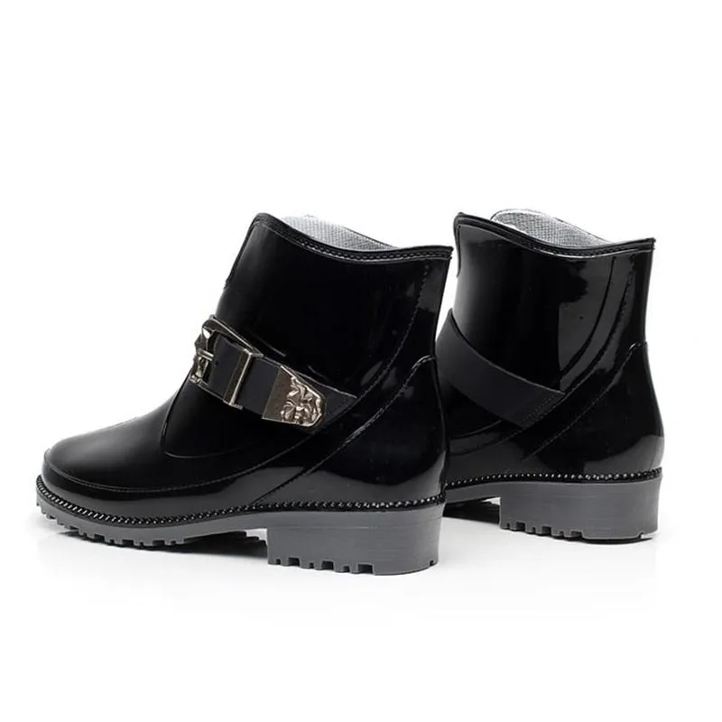 Women's Rubber Waterproof Rain Ankle Boots