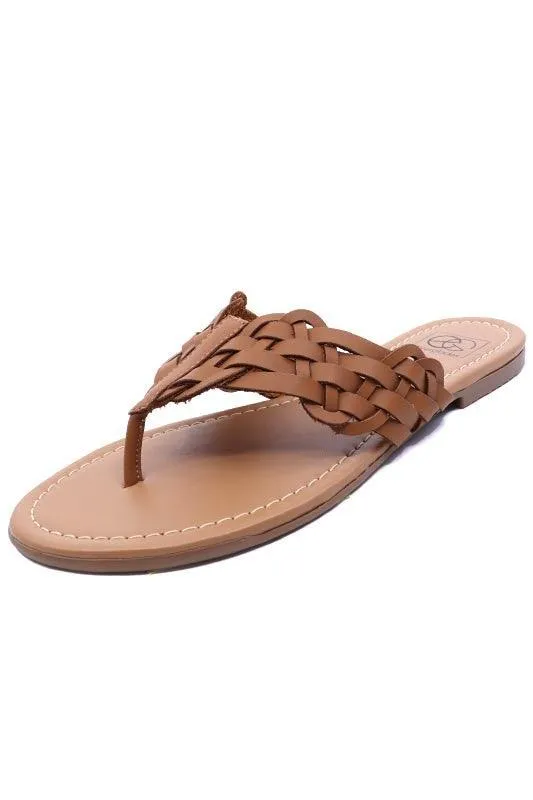 Women's Shoes Woven Thong Sandal